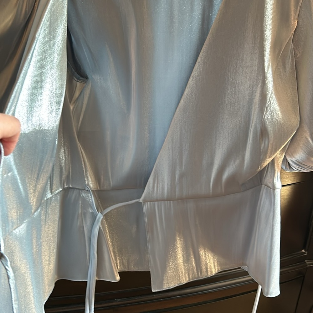 🔥NWOT Amanda Uprichard puff sleve elegant evening special event top xs - Picture 8 of 11